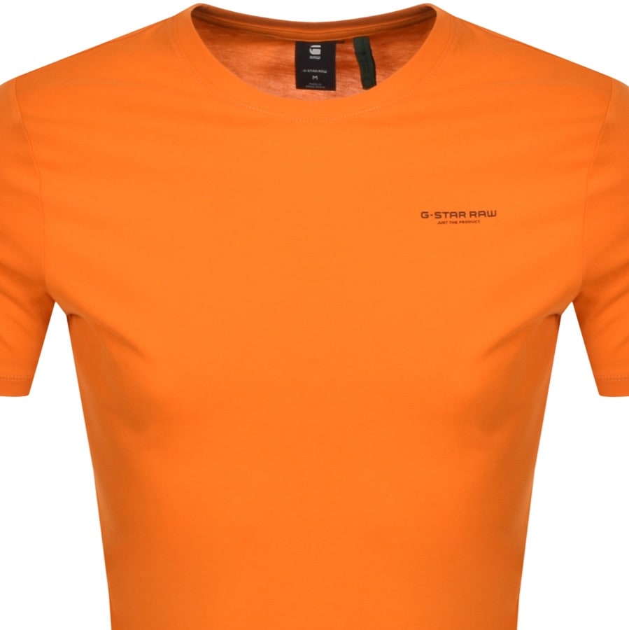 Alternative Image for ProductG Star Raw Slim Logo T Shirt Orange2